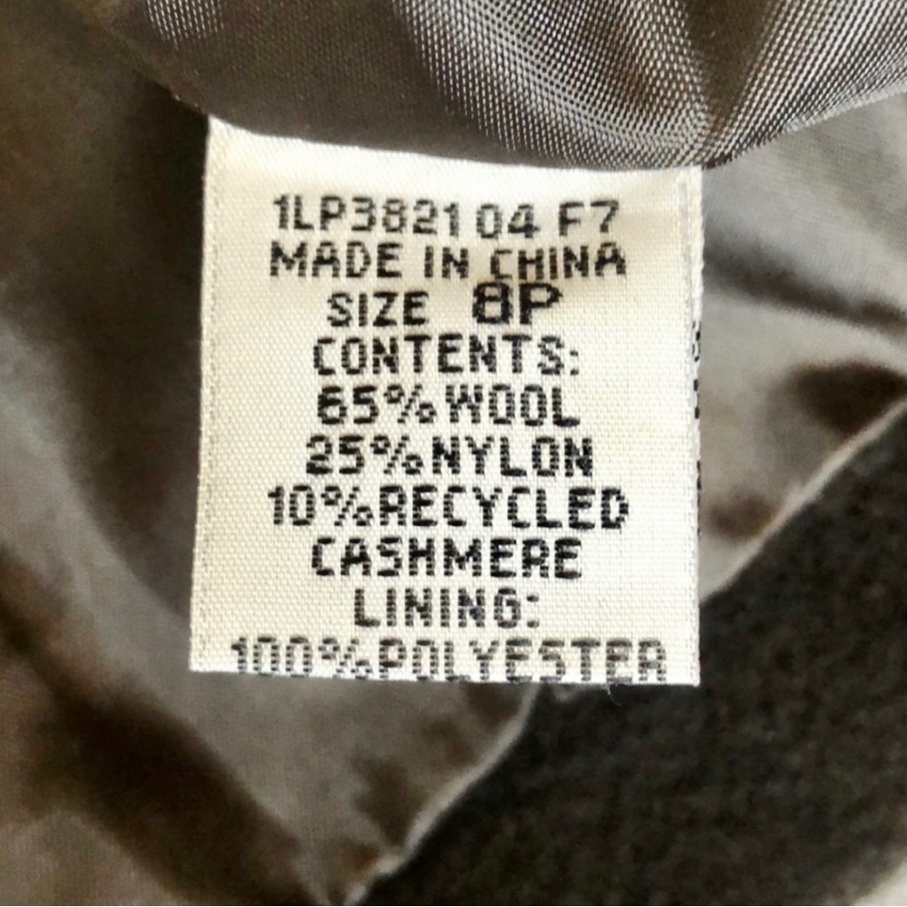 Harve Benard Brown Car Coat Size 8P - Picture 4 of 6